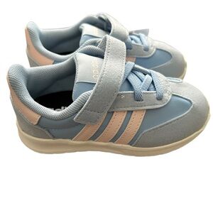 NEW Adidas Run 70s 2.0 Light Blue and Pink Toddler Sneakers